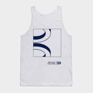 Kind of Blue / Minimalist Graphic Artwork Design Tank Top